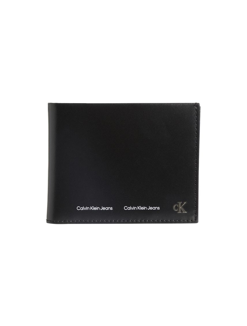 BILLETERA DE CUERO CON LOGO GRABADO XL - TALLA:OS