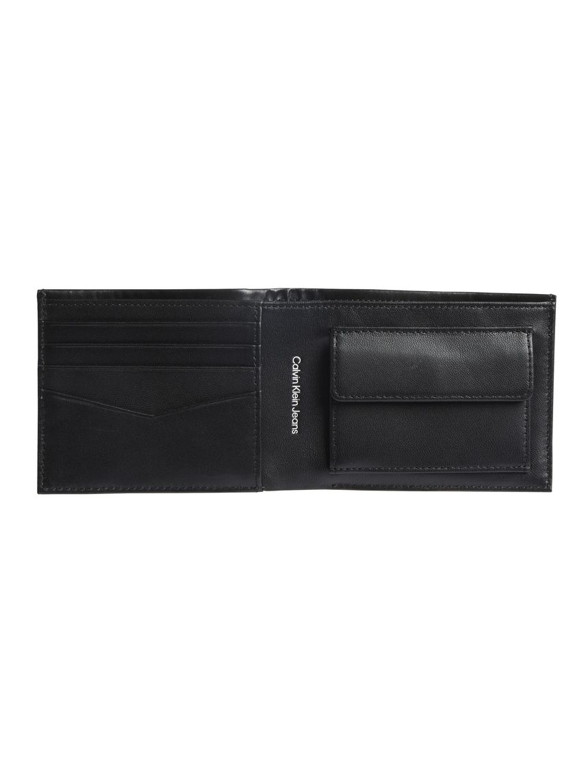 BILLETERA DE CUERO CON LOGO GRABADO XL - TALLA:OS