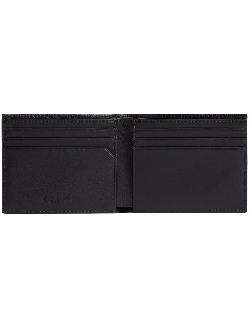 Billetera de cuero con compartimento para billetes - TALLA:OS
