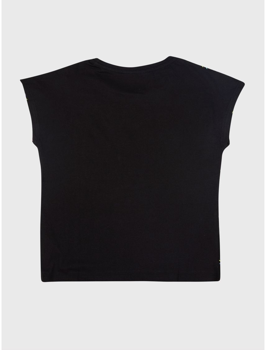 Remera con estampado de CK arcoíris para niña