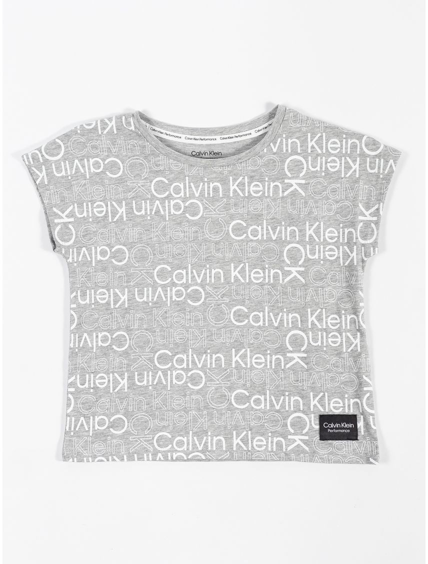 Remera con estampado de logo Calvin Klein