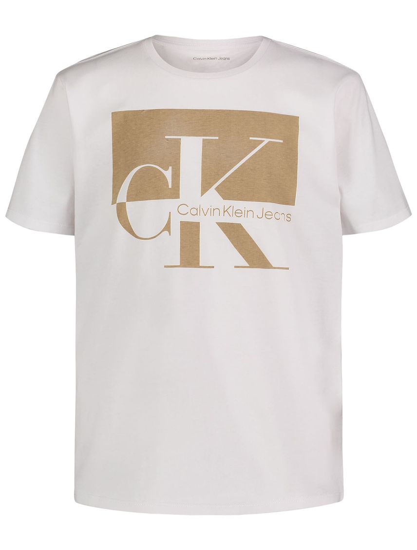 Remera manga corta con monograma para niño