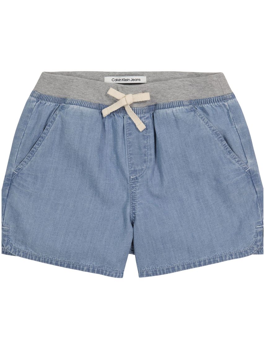 Short pull-on de algodón para niña