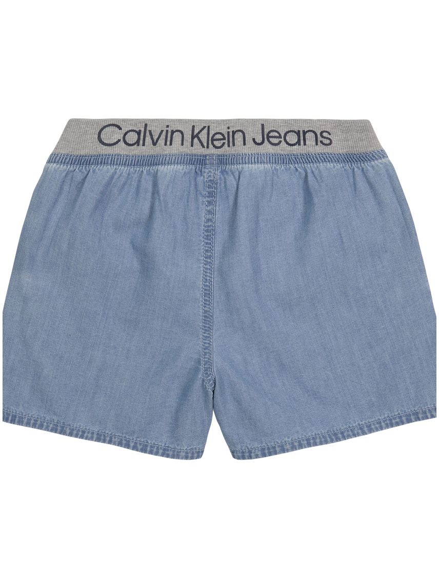 Short pull-on de algodón para niña