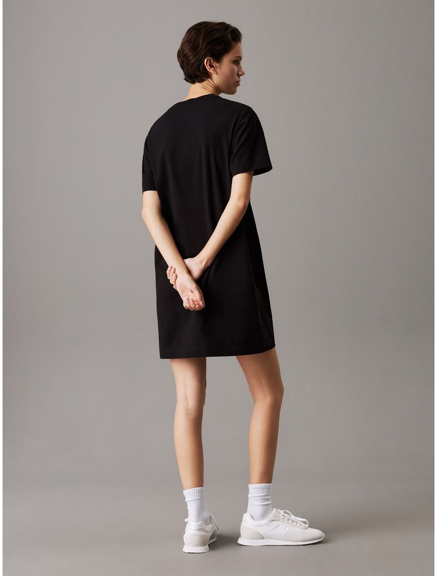 Vestido modal con sobre logo engomado Calvin Klein