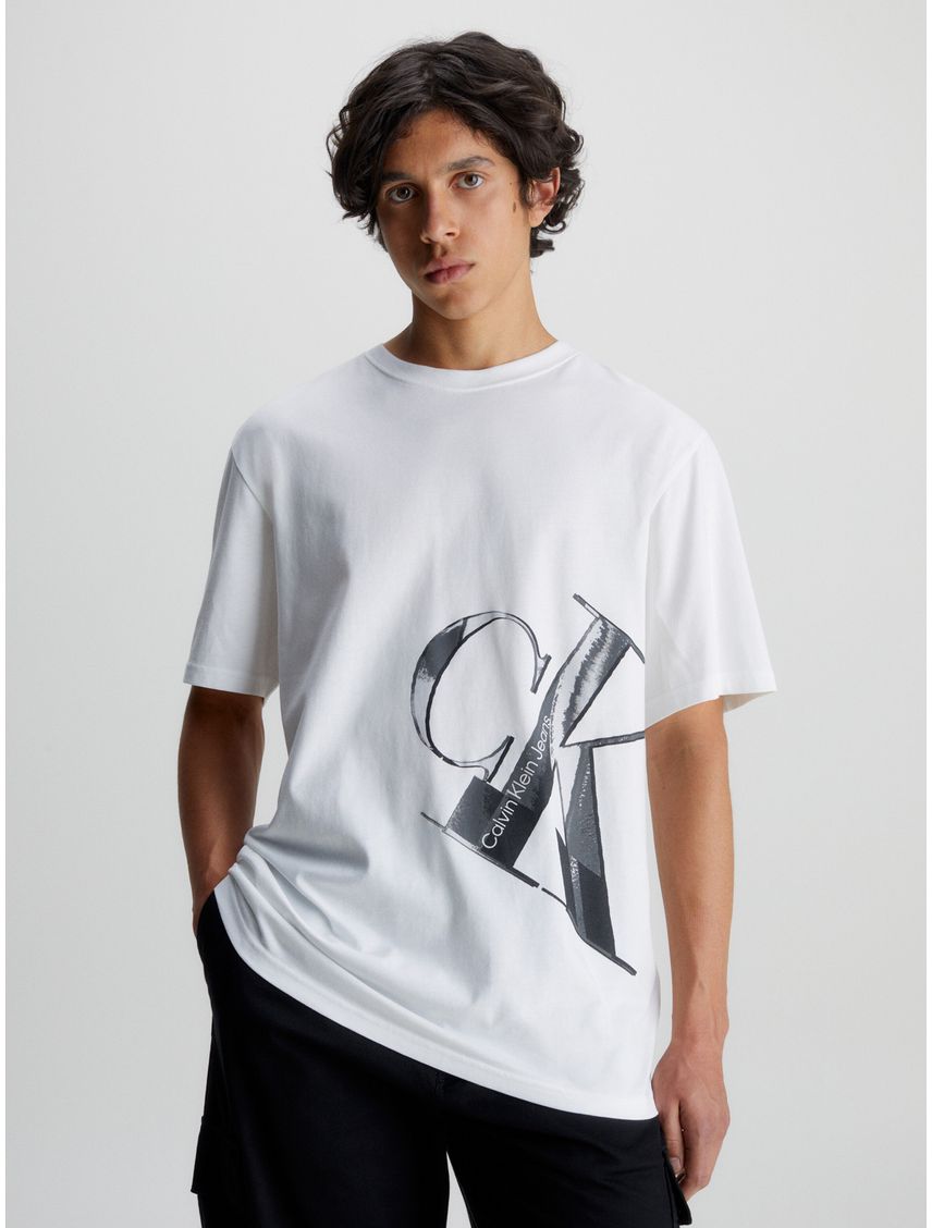 Camisa holgada con monograma