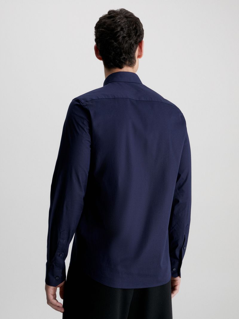 Camisa-slim-de-popelin-elastico