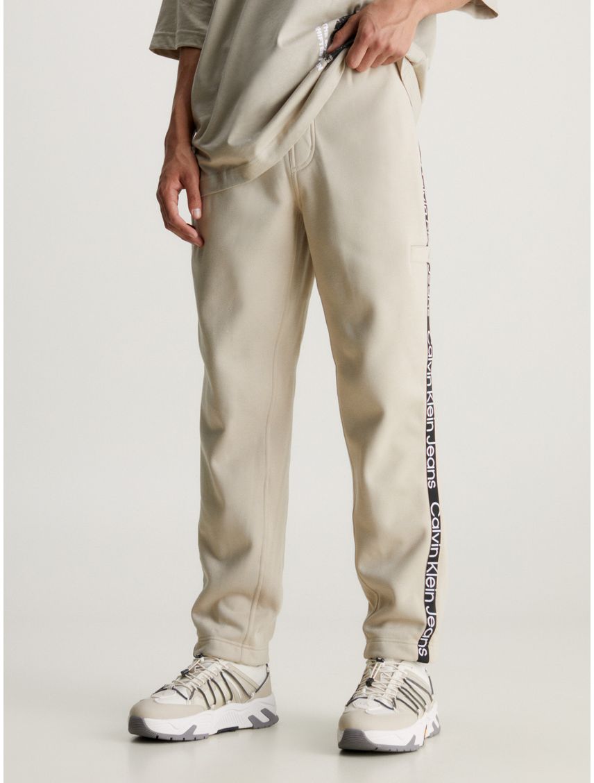 Pantalón de chándal holgado con logo Tape