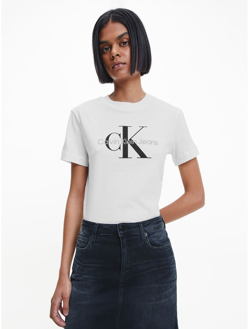 Remera regular fit con monograma