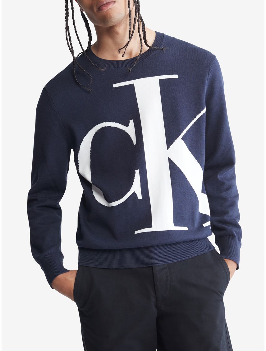 Sweater de algodón con monograma