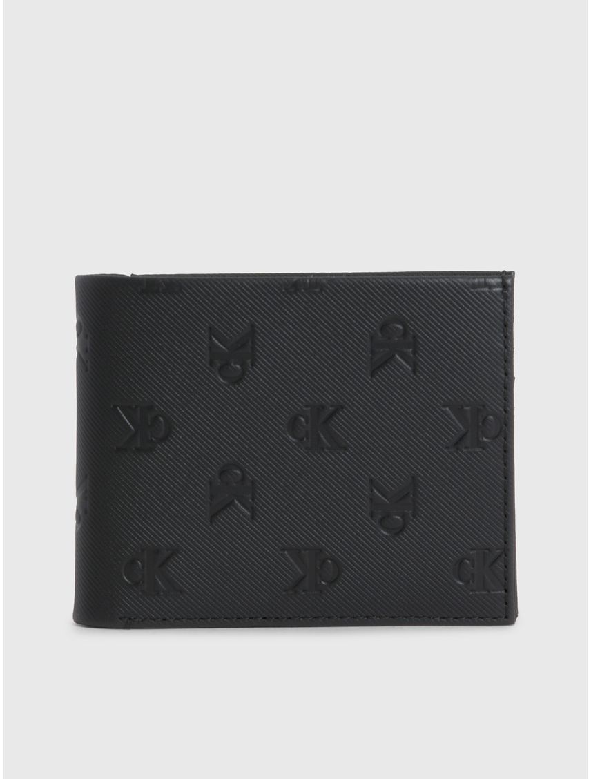 Billetera de cuero con monograma
