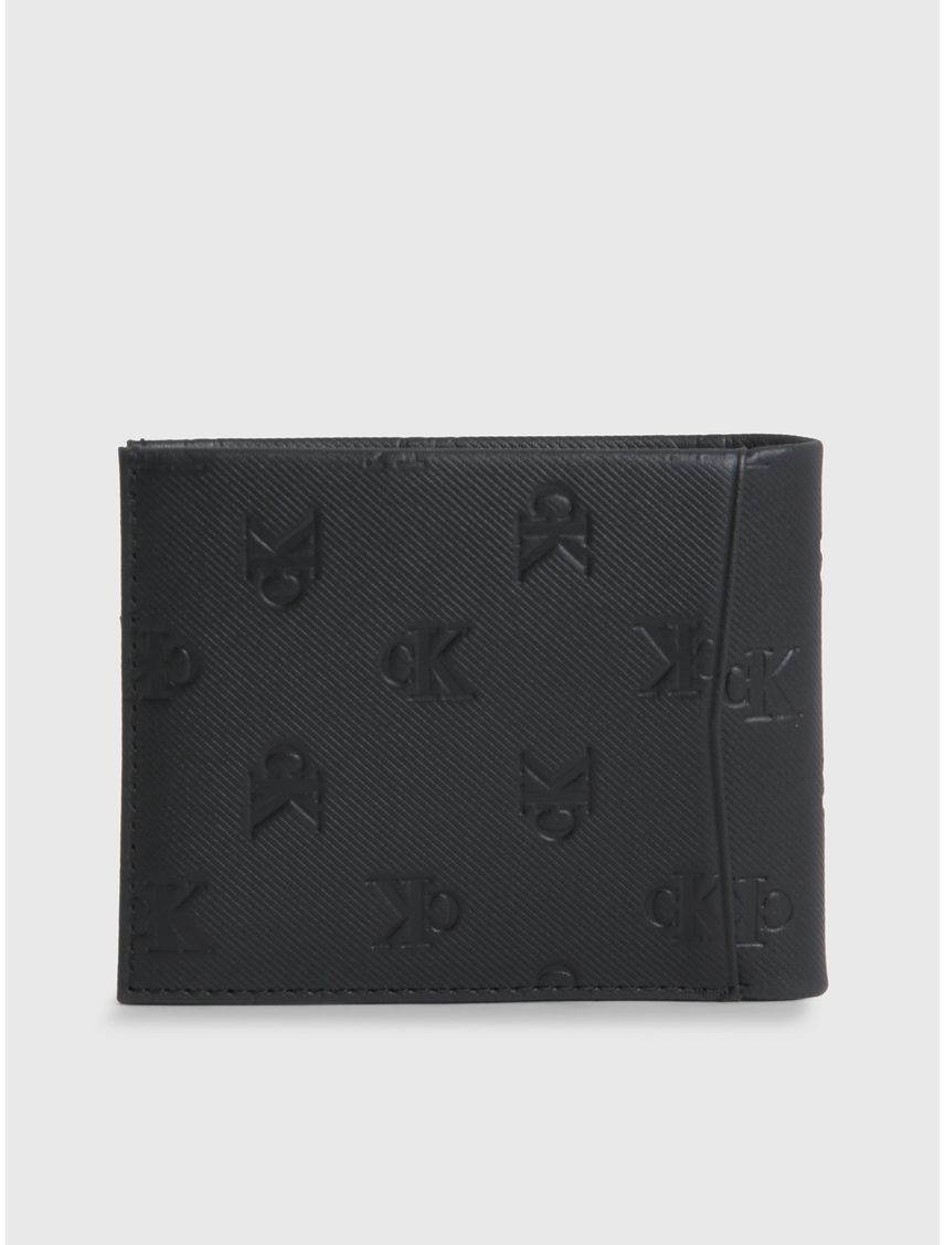 Billetera de cuero con monograma