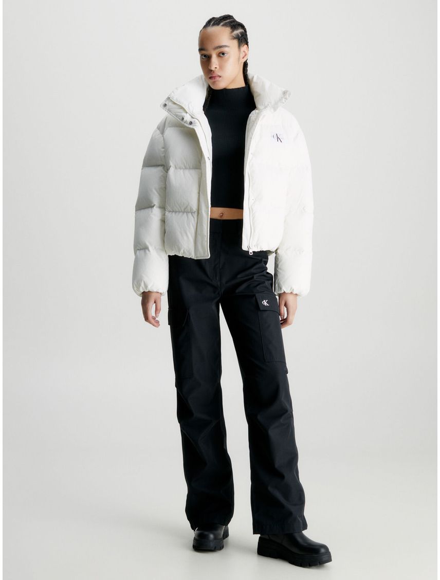 Campera de plumas corta