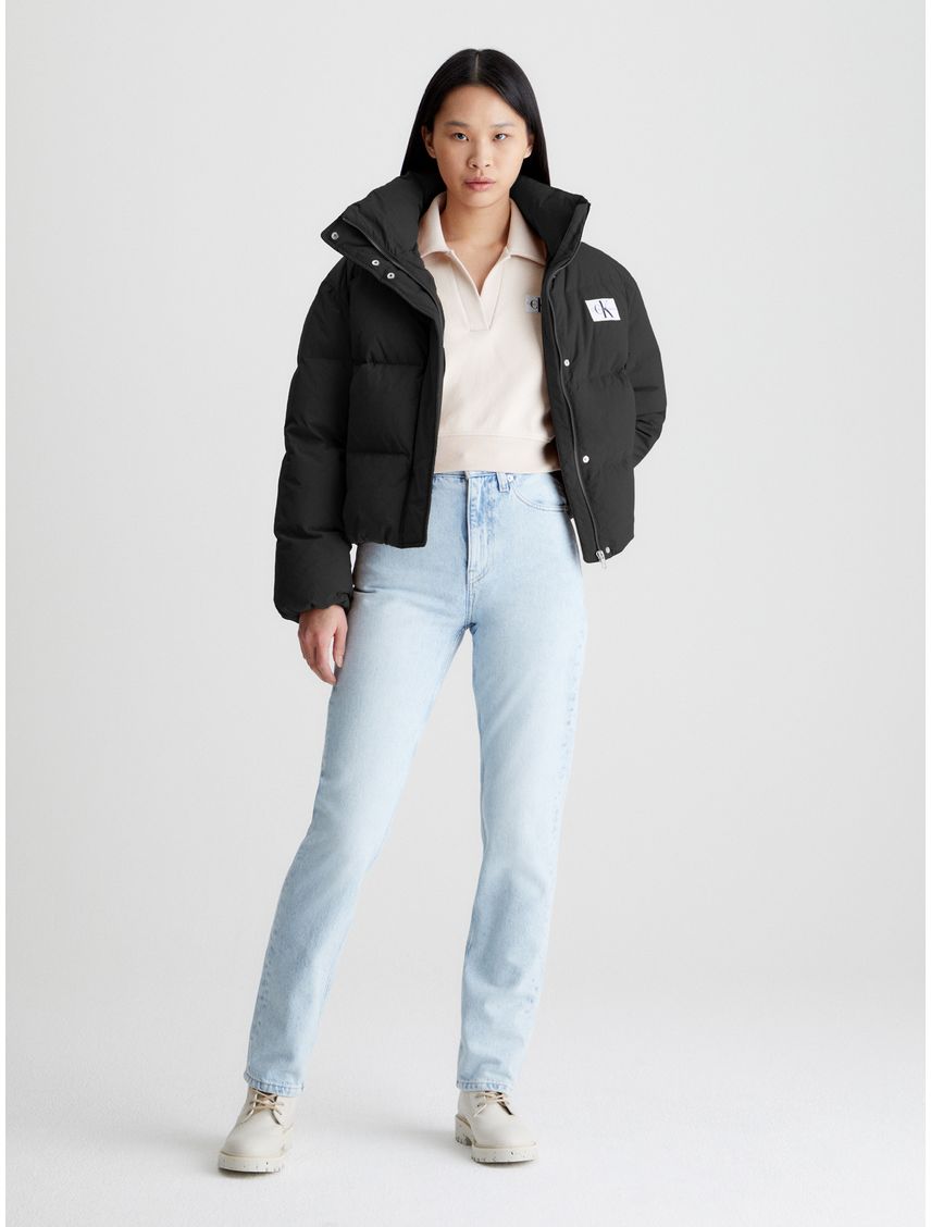 Campera de plumas corta