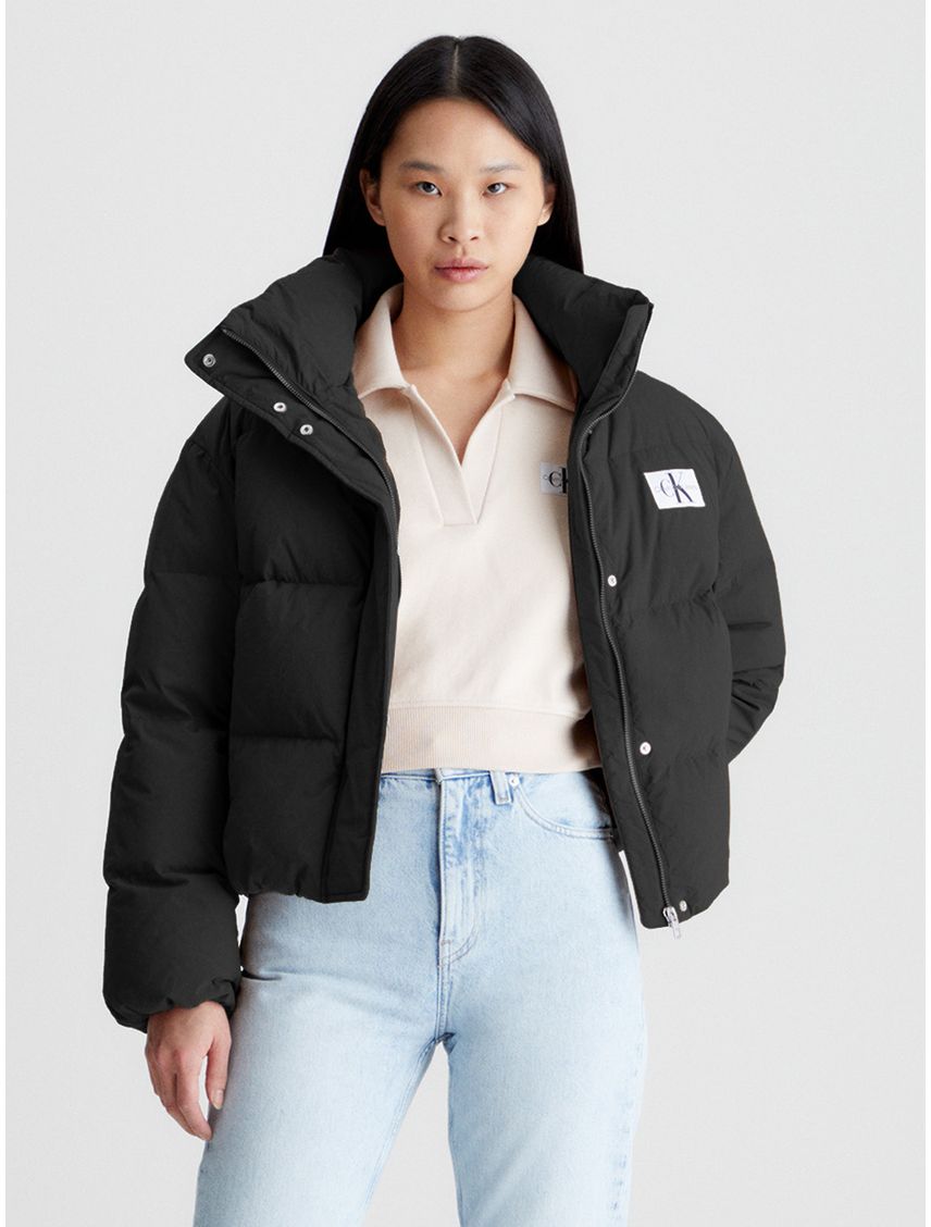 Campera de plumas corta