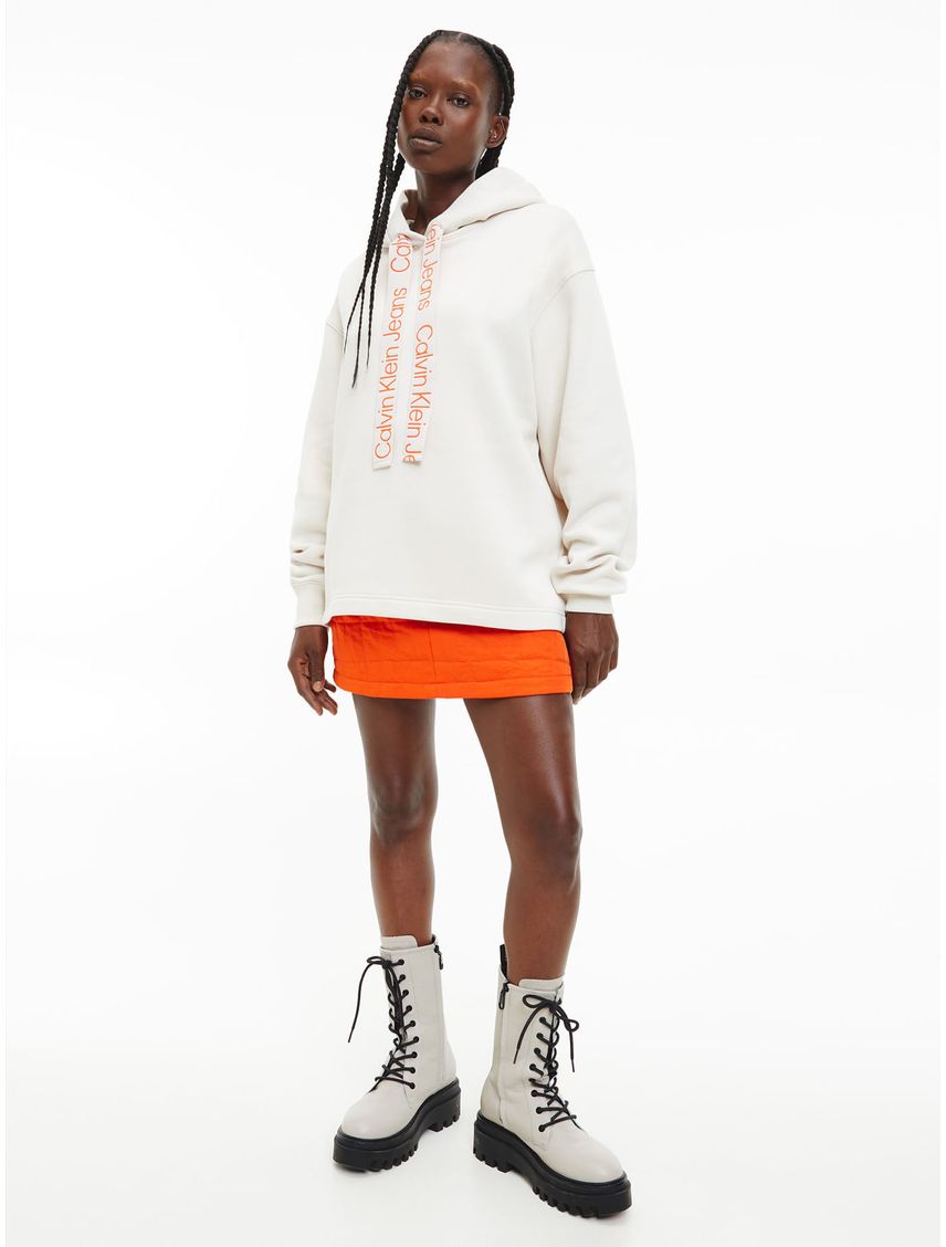 Buzo oversize con capucha y logo tape