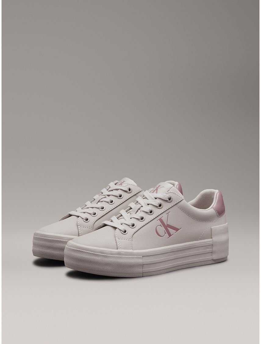 Zapatillas de plataforma de cuero