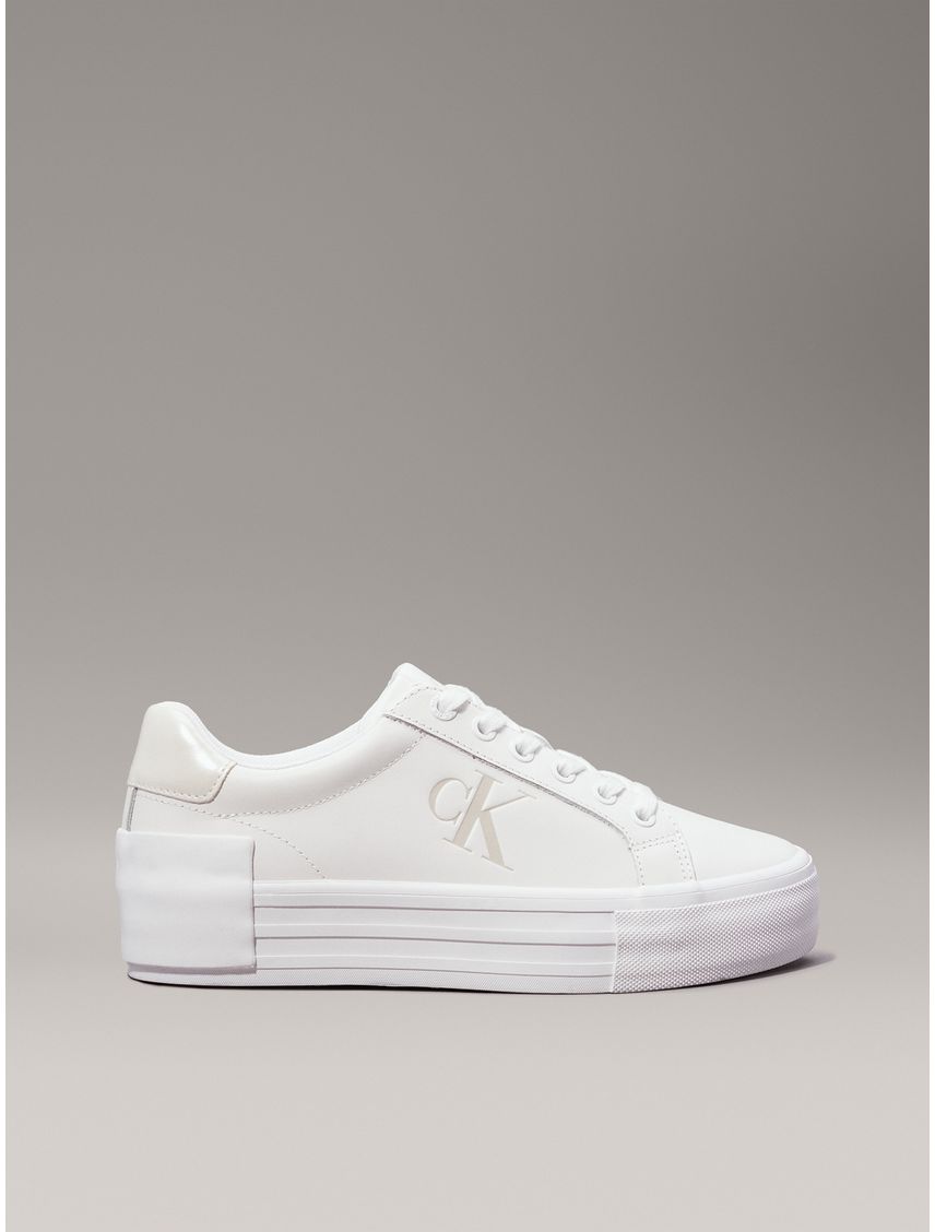 Zapatillas de plataforma de cuero