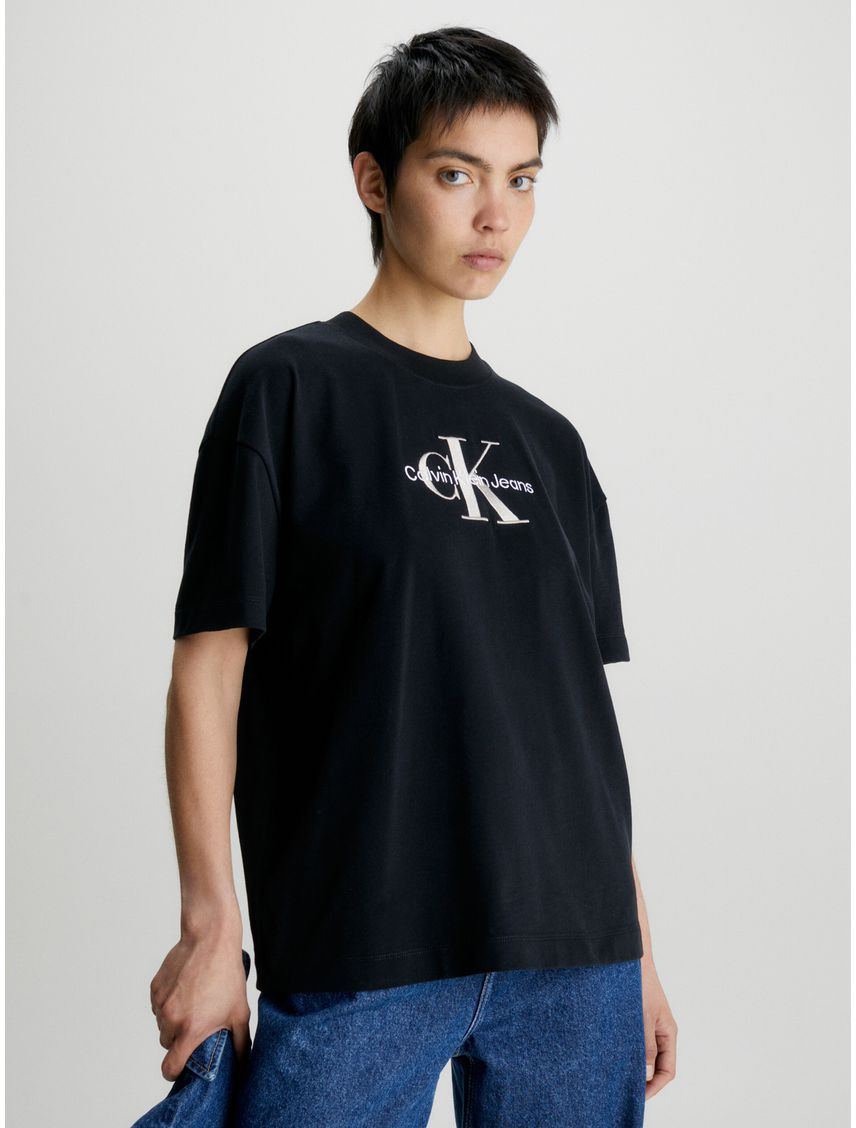 Remera de algodón con monograma