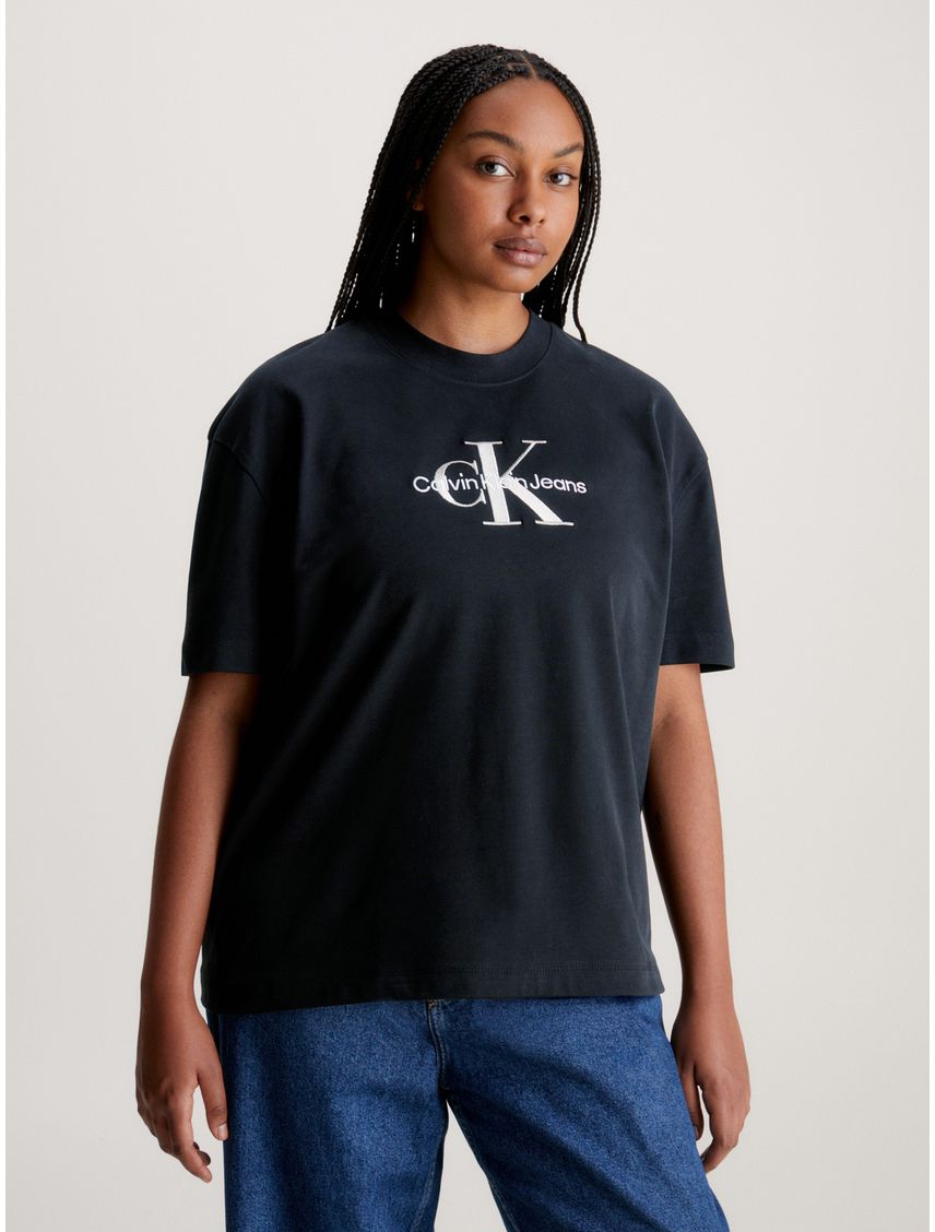 Remera de algodón con monograma