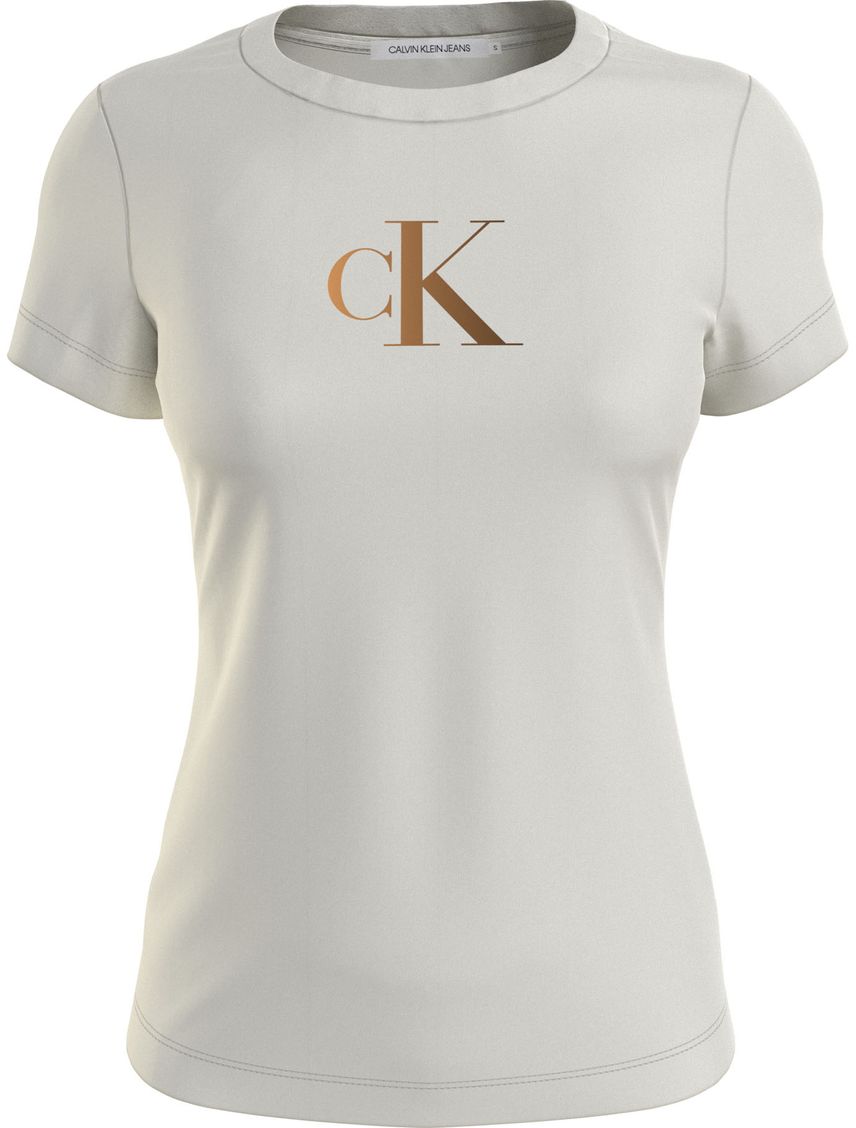 Remera slim con monograma