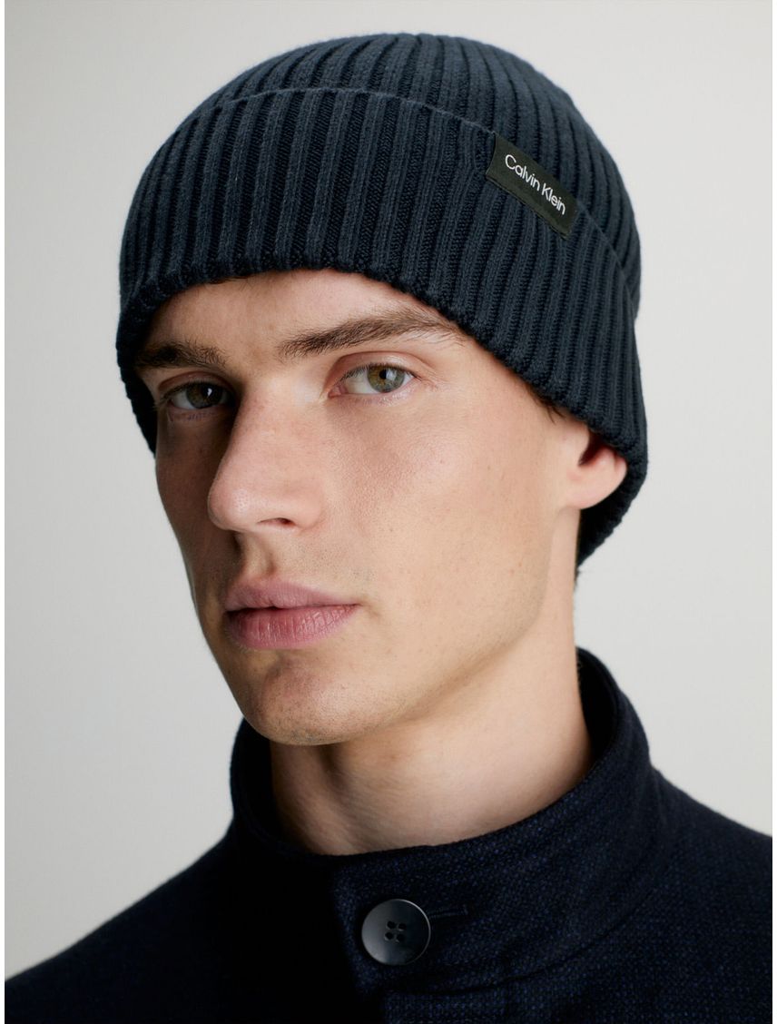 Gorro tejido de mezcla de algodón y cashmere
