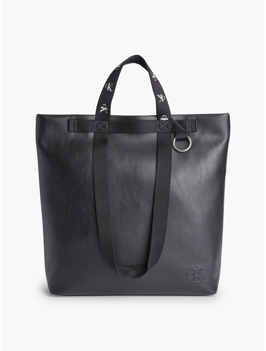 Cartera tote cuadrada y reciclada
