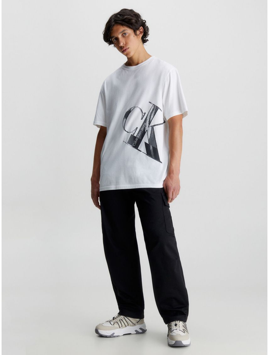 Camisa holgada con monograma