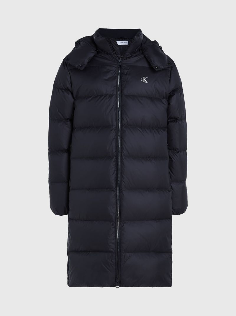 Campera-larga-de-plumas-essentials-