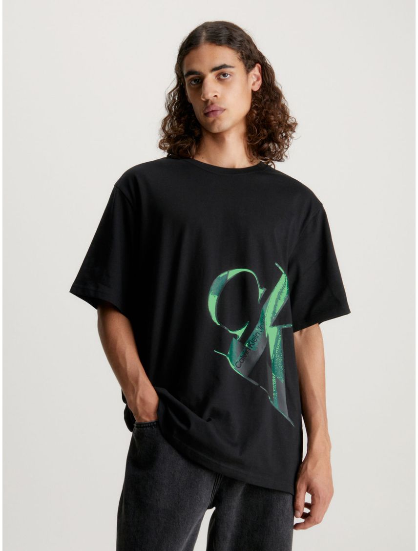 Remera holgada con monograma