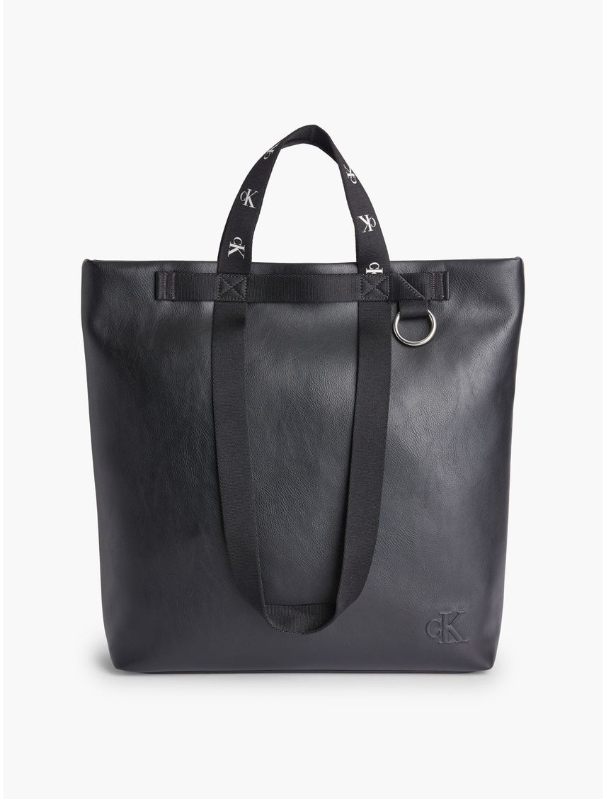 Cartera tote cuadrada y reciclada