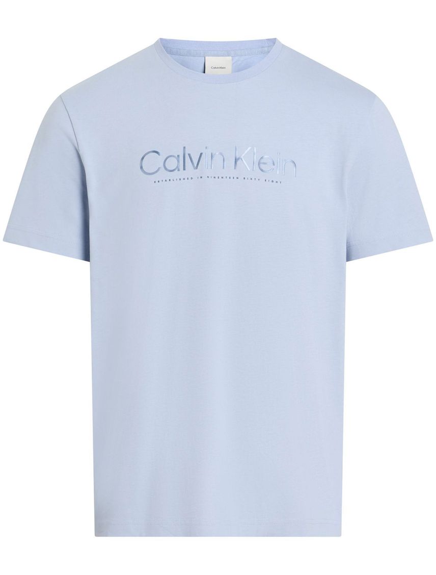 Remera con logotipo en satín