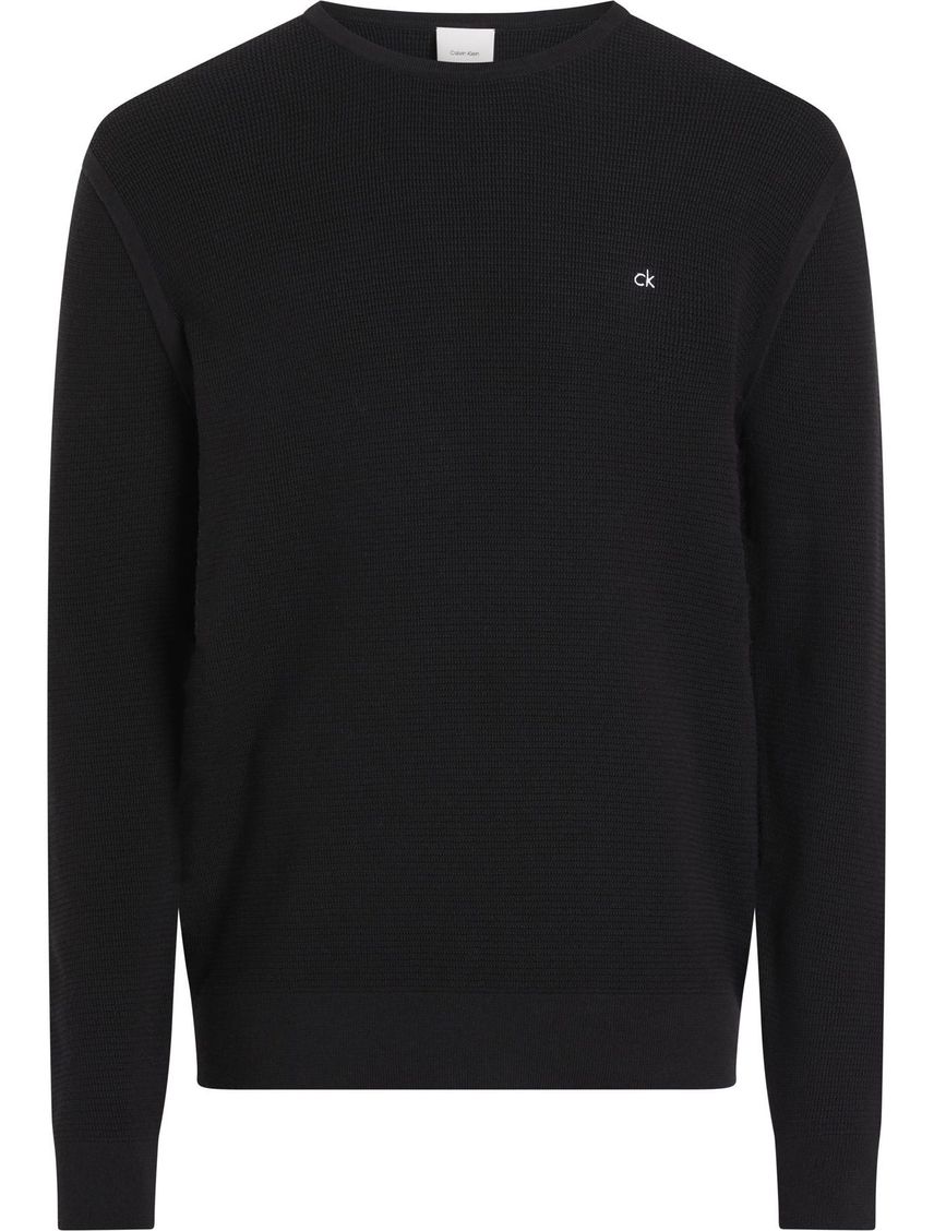 Sweater con textura micro waffle