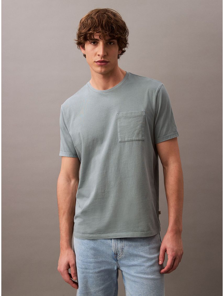 Remera de manga corta washed pocket