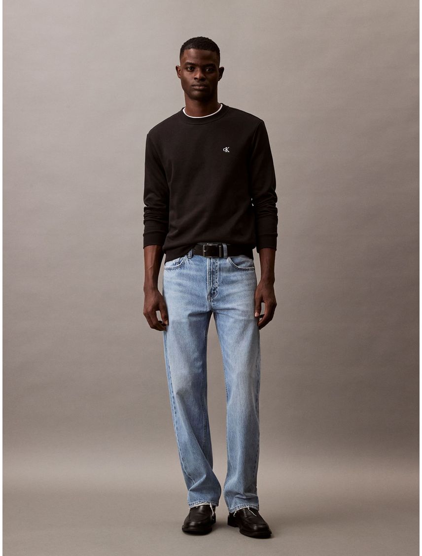 Buzo fleece con logo archive Regular Fit