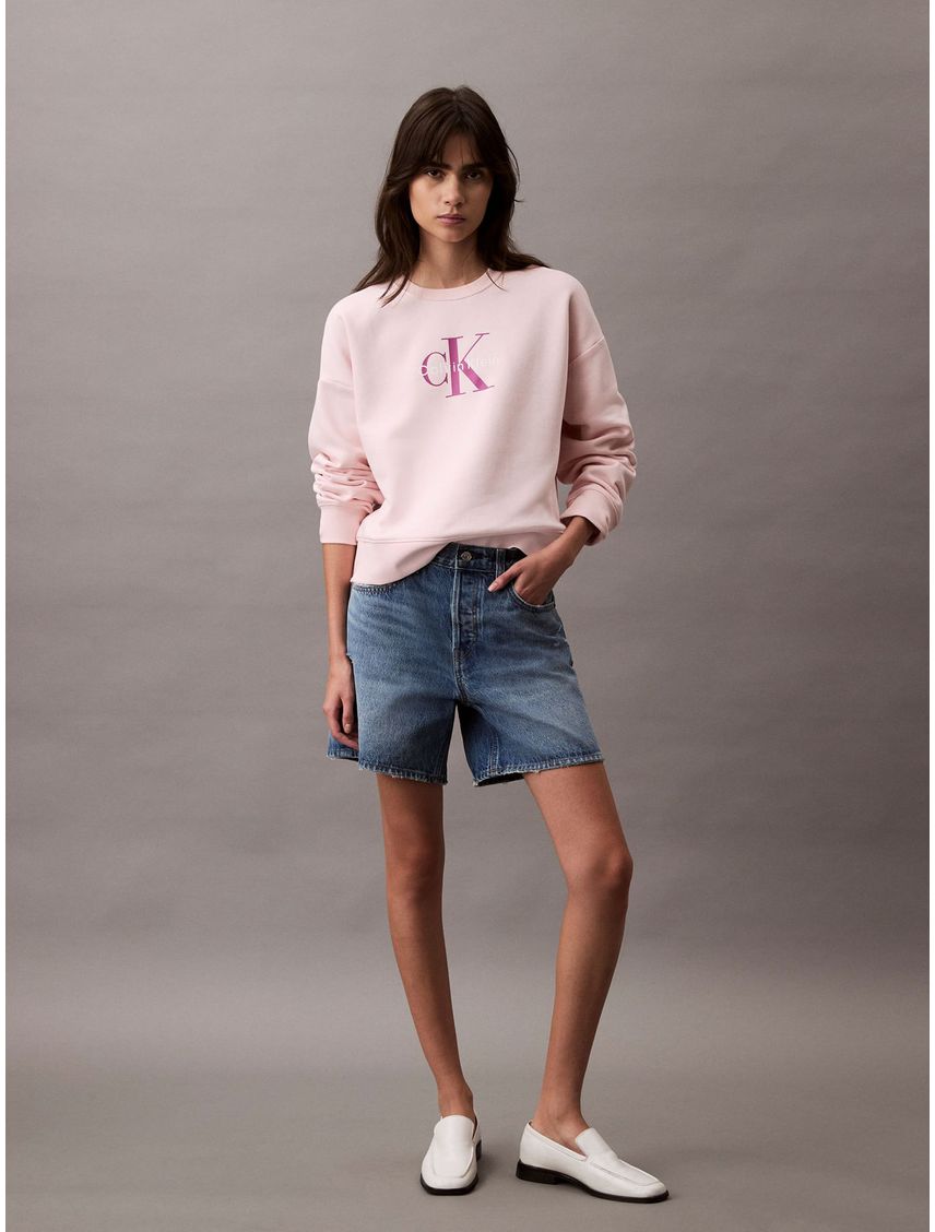 Buzo frizado con monograma Relaxed