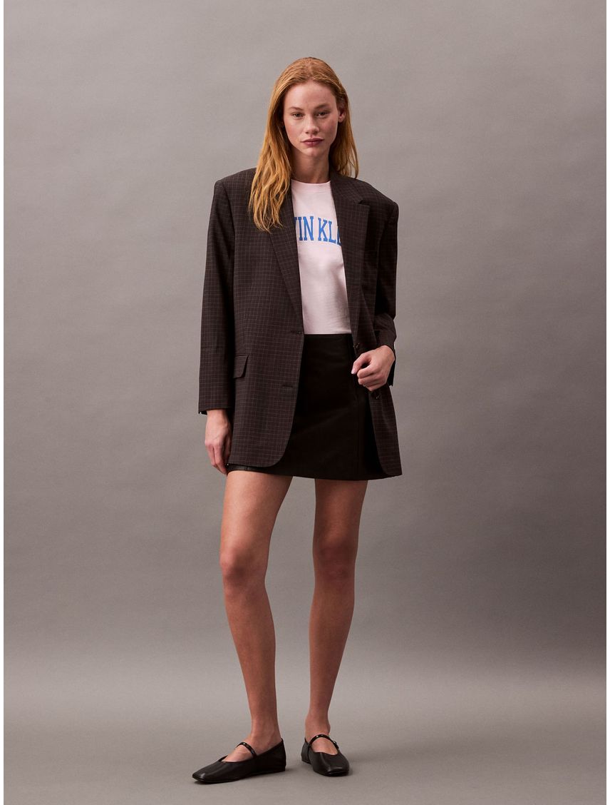 Remera boxy con logotipo en dos tonos Oversize