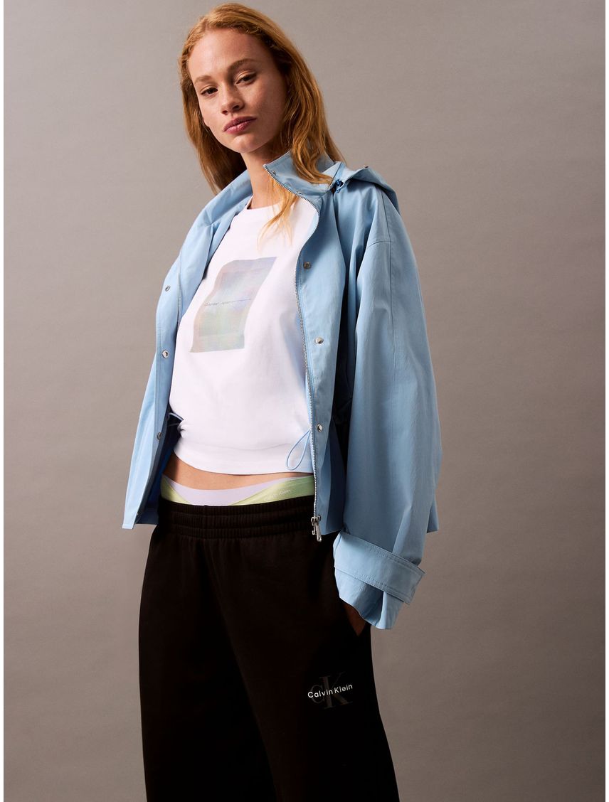 Jogger deportivo pierna ancha y recta con monograma