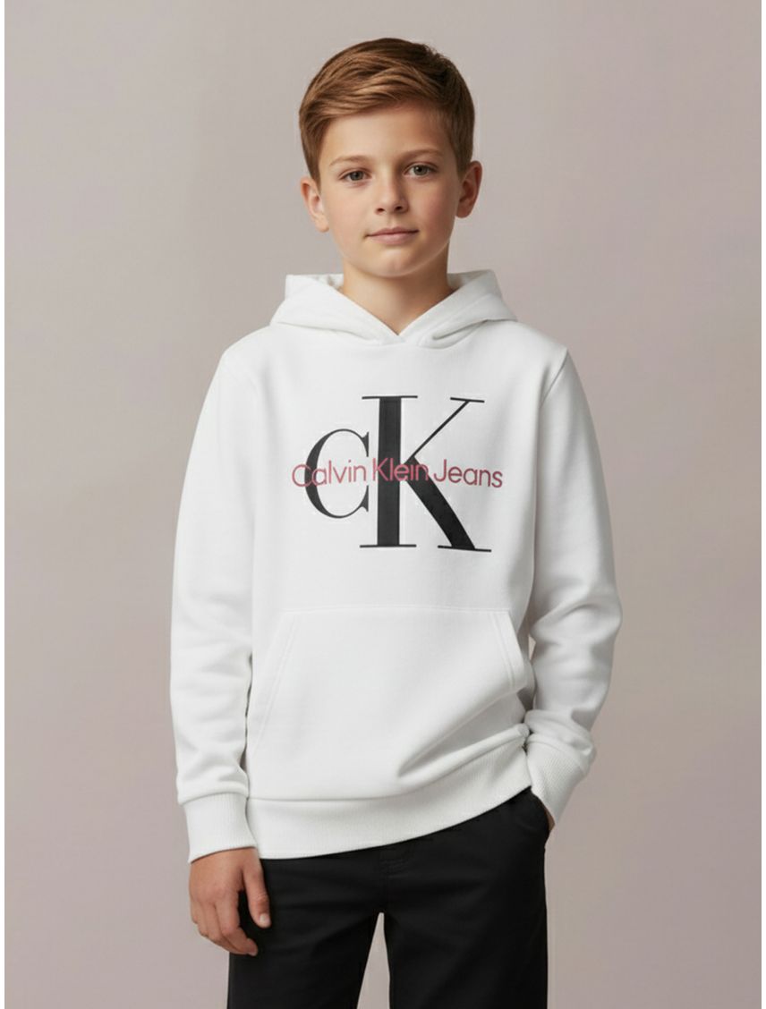 Buzo Con Capucha Y Logo Para Niño/Adolescente