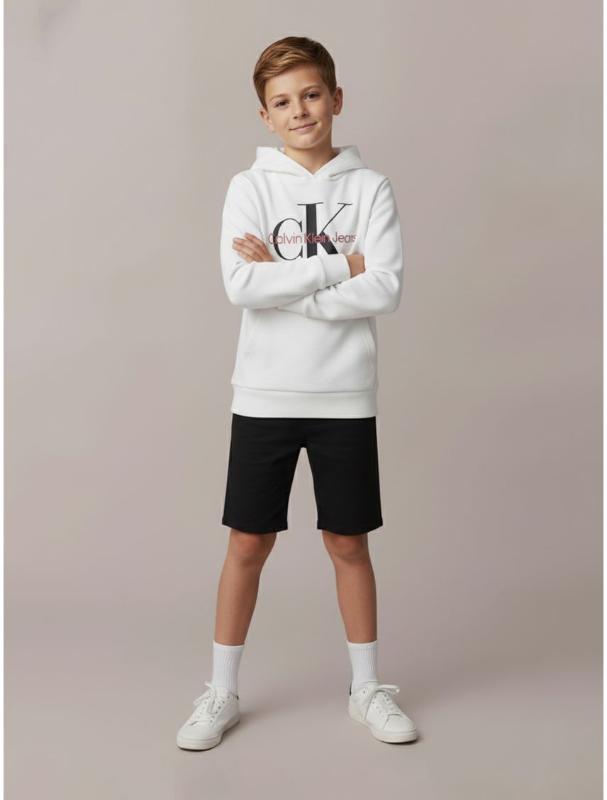 Buzo Con Capucha Y Logo Para Niño/Adolescente