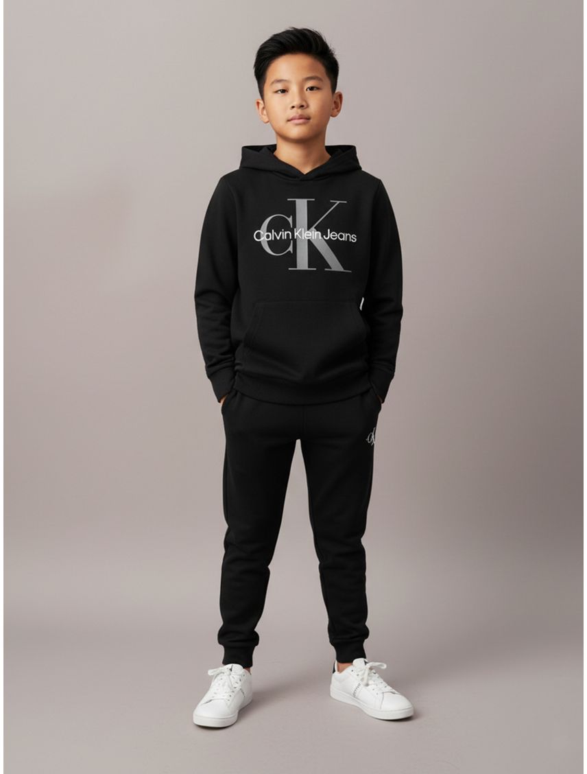 Buzo Con Capucha Y Logo Para Niño/Adolescente