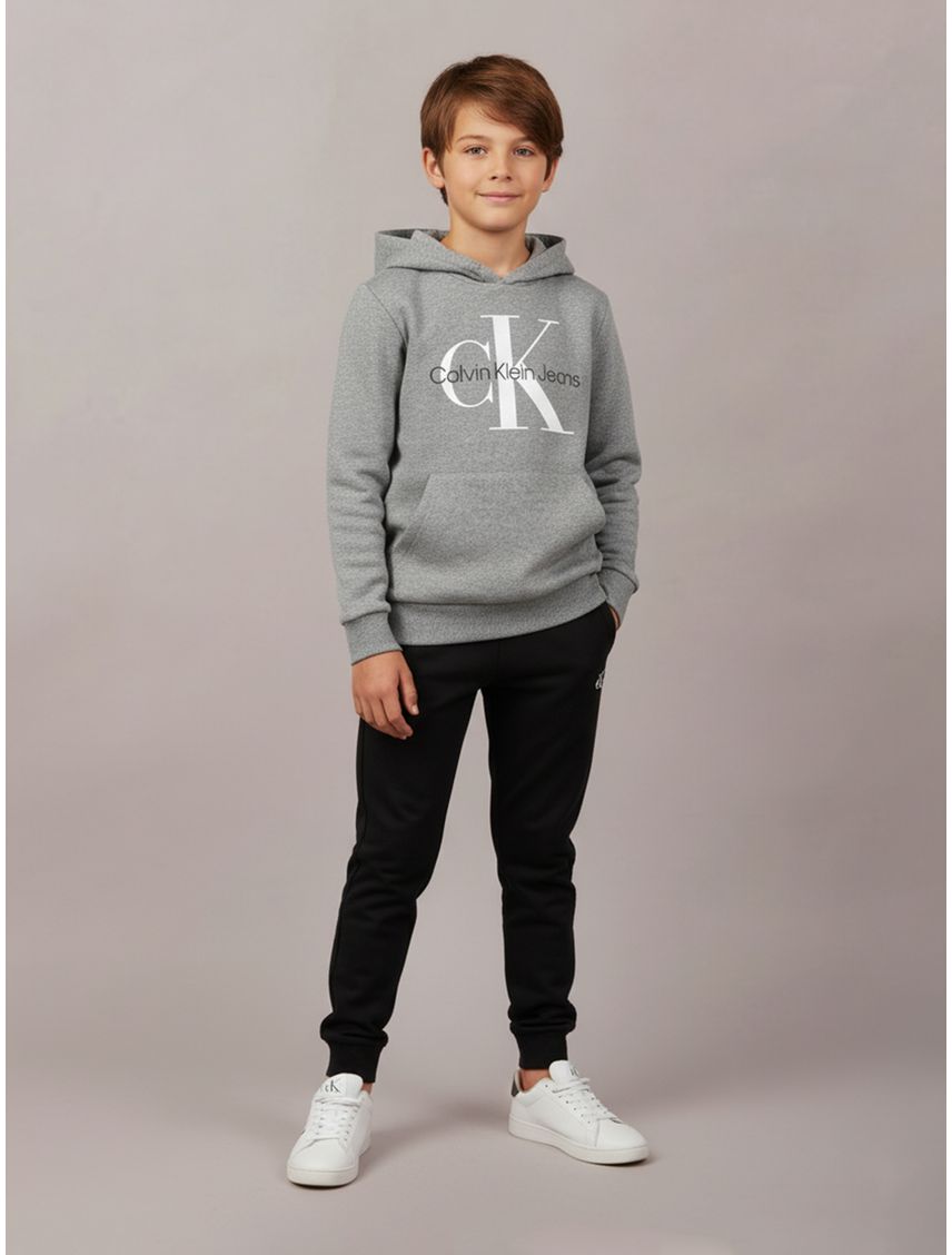 Buzo Con Capucha Y Logo Para Niño/Adolescente