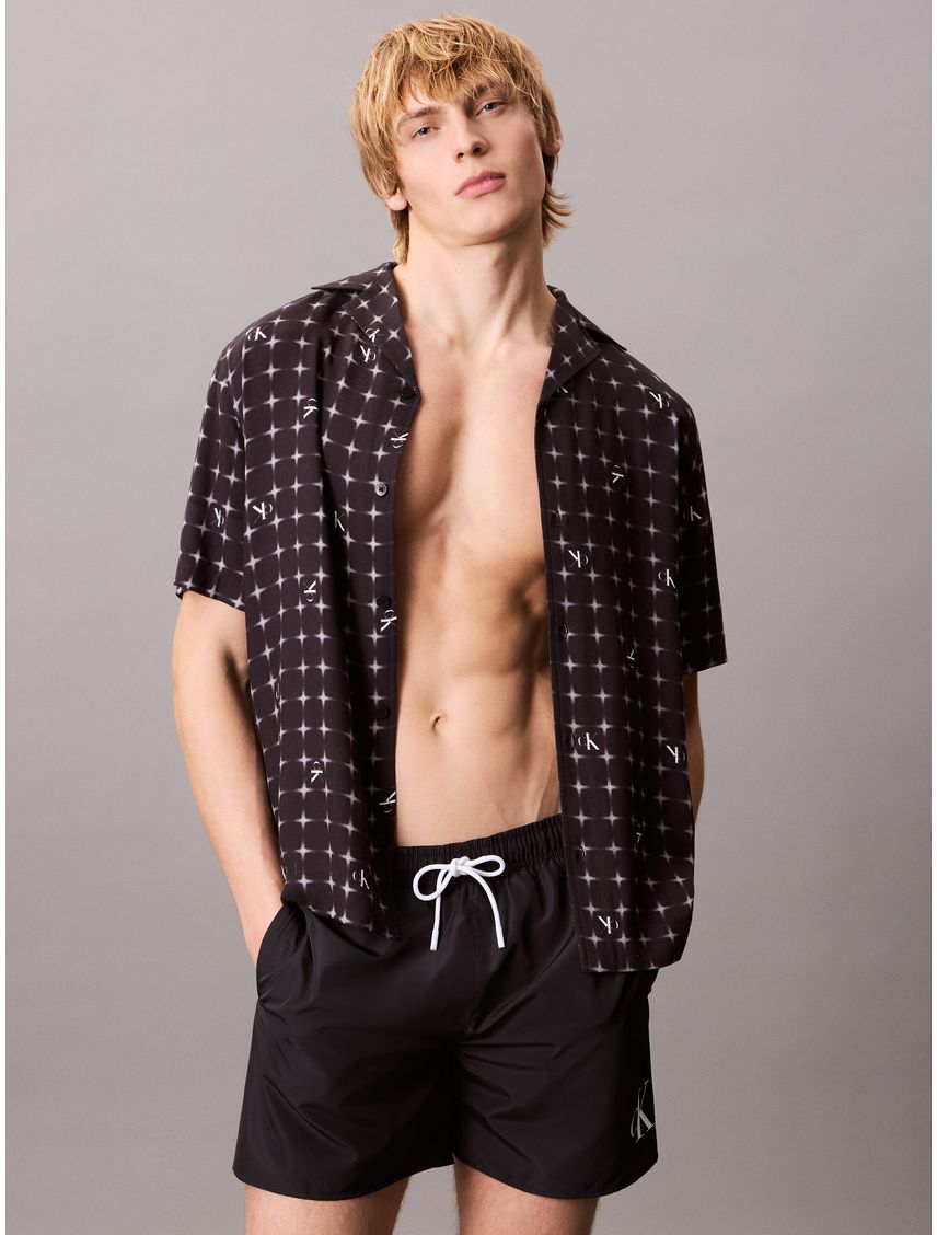 Short de baño con cordón - CK Monogram