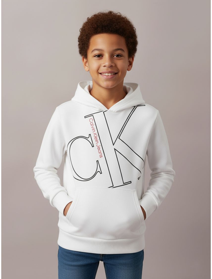 Buzo Con Logo Grande Para Niño/Adolescente