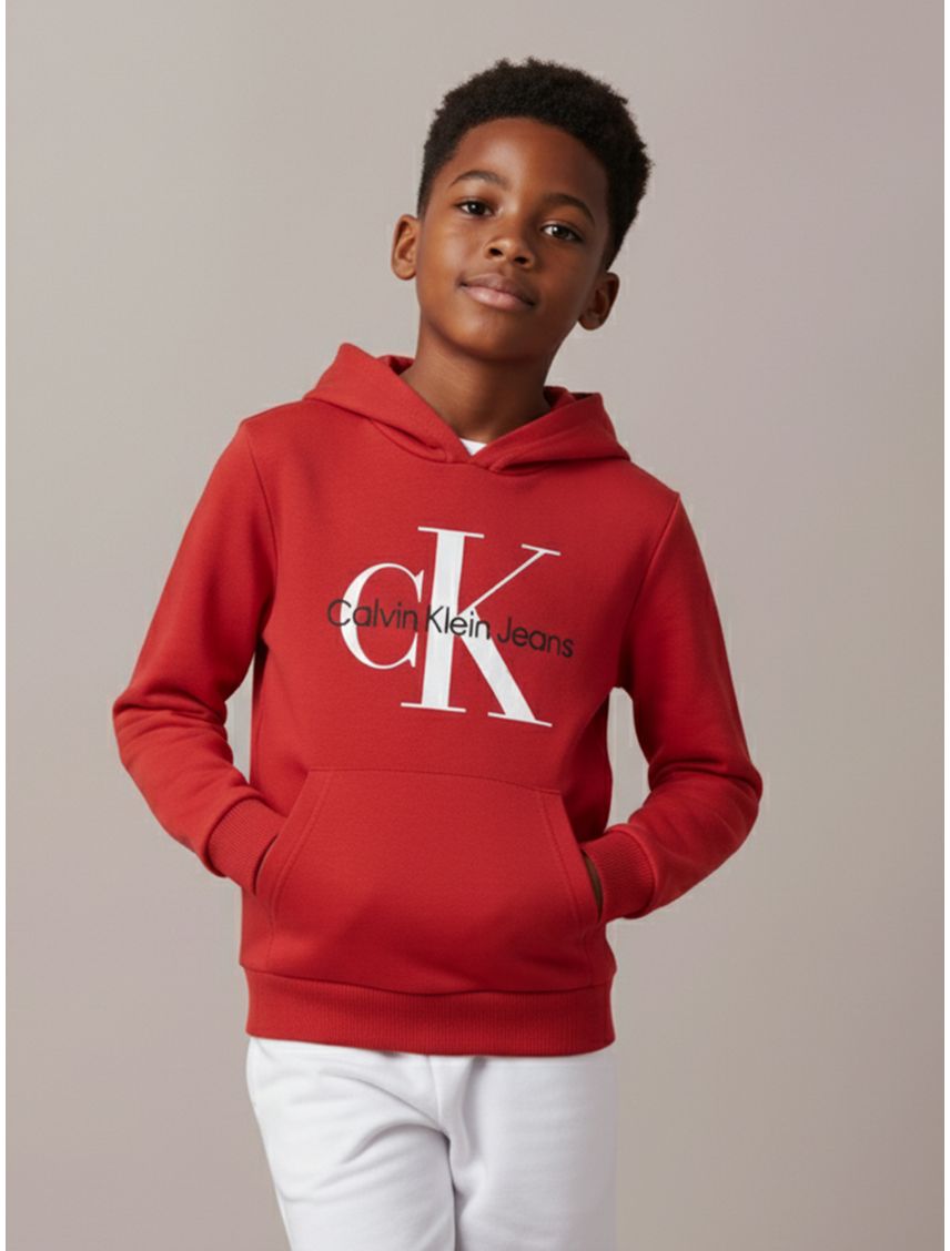 Buzo Con Capucha Y Logo Para Niño/Adolescente