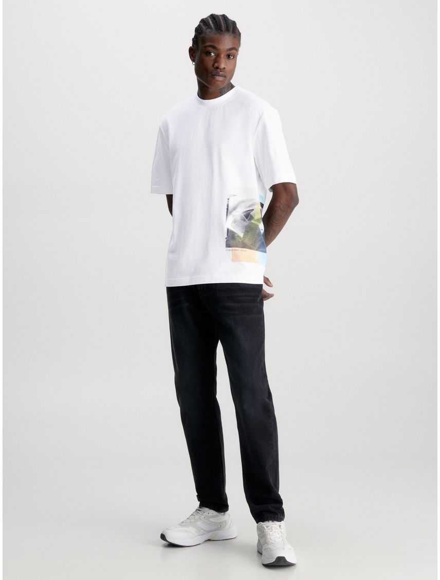 Remera relaxed con estampado fotográfico