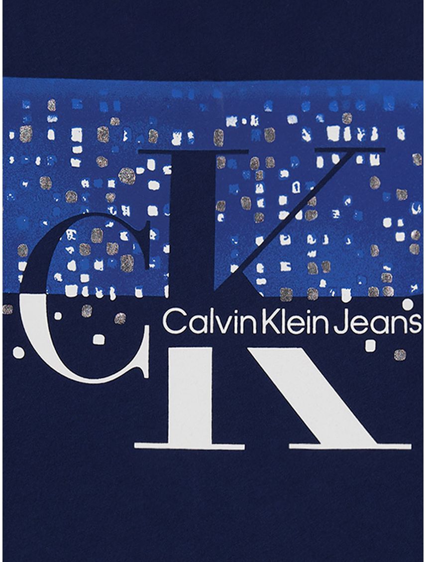 Remera sparkle monogram para niña