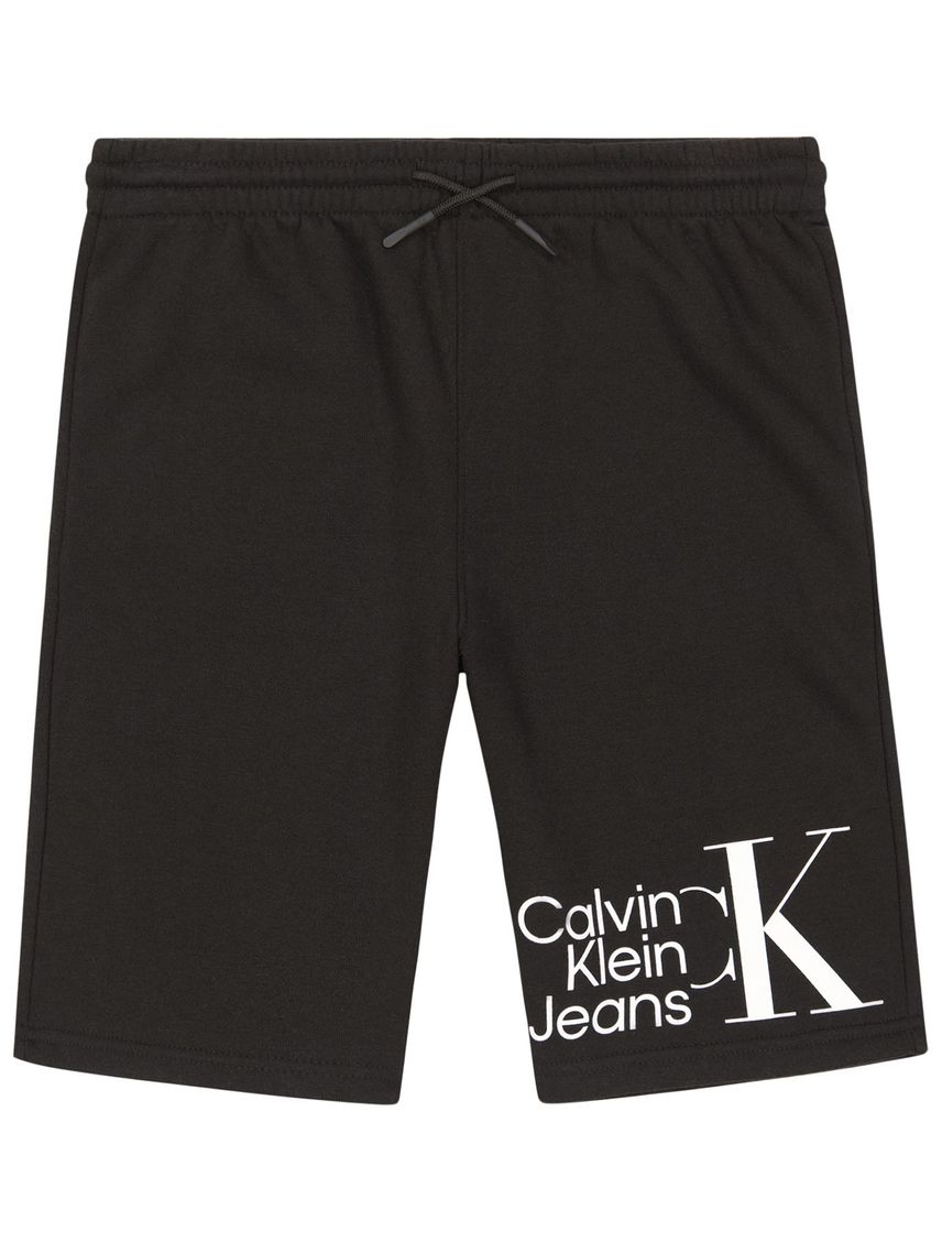 Short de punto con logo horizontal