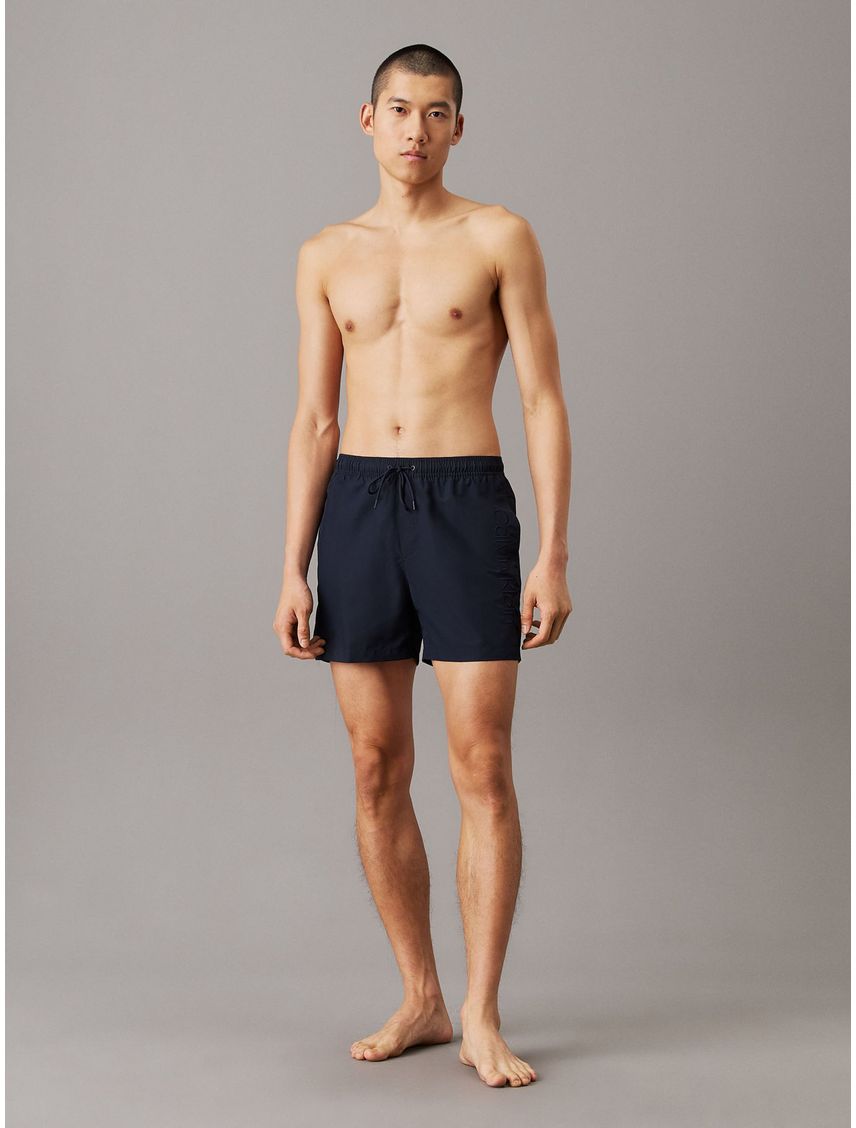 Traje de baño de largo medio con cordón - Logo Embroidery