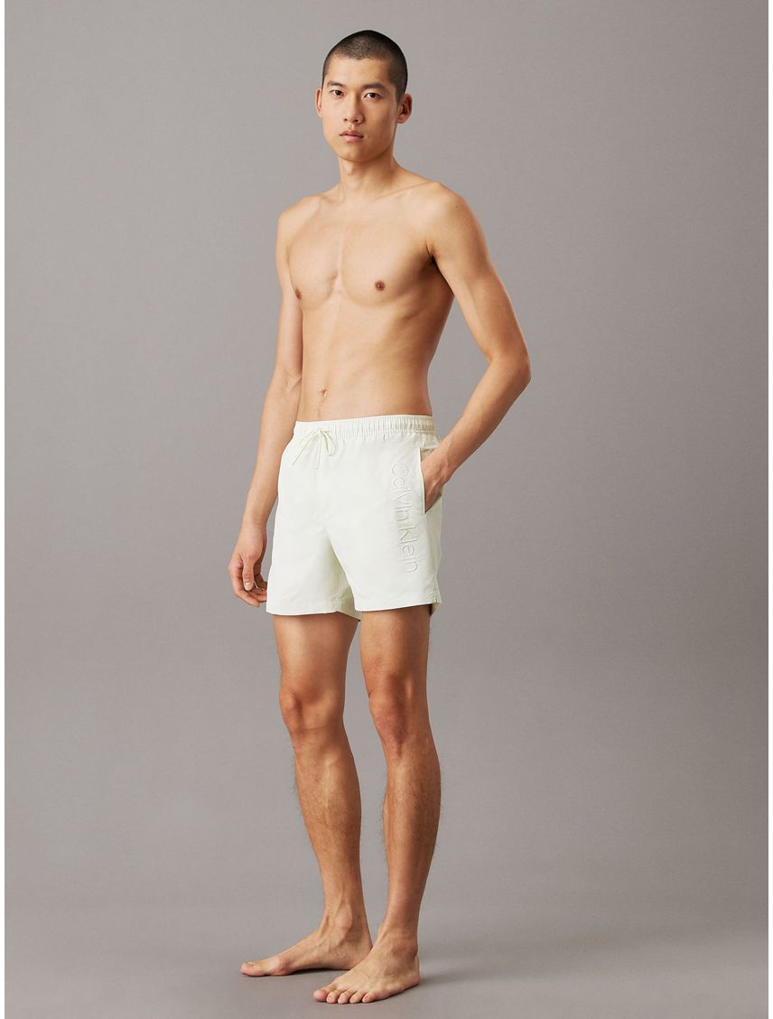 Traje de baño de largo medio con cordón - Logo Embroidery